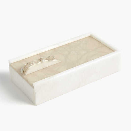 Alabaster Rectangle Box
