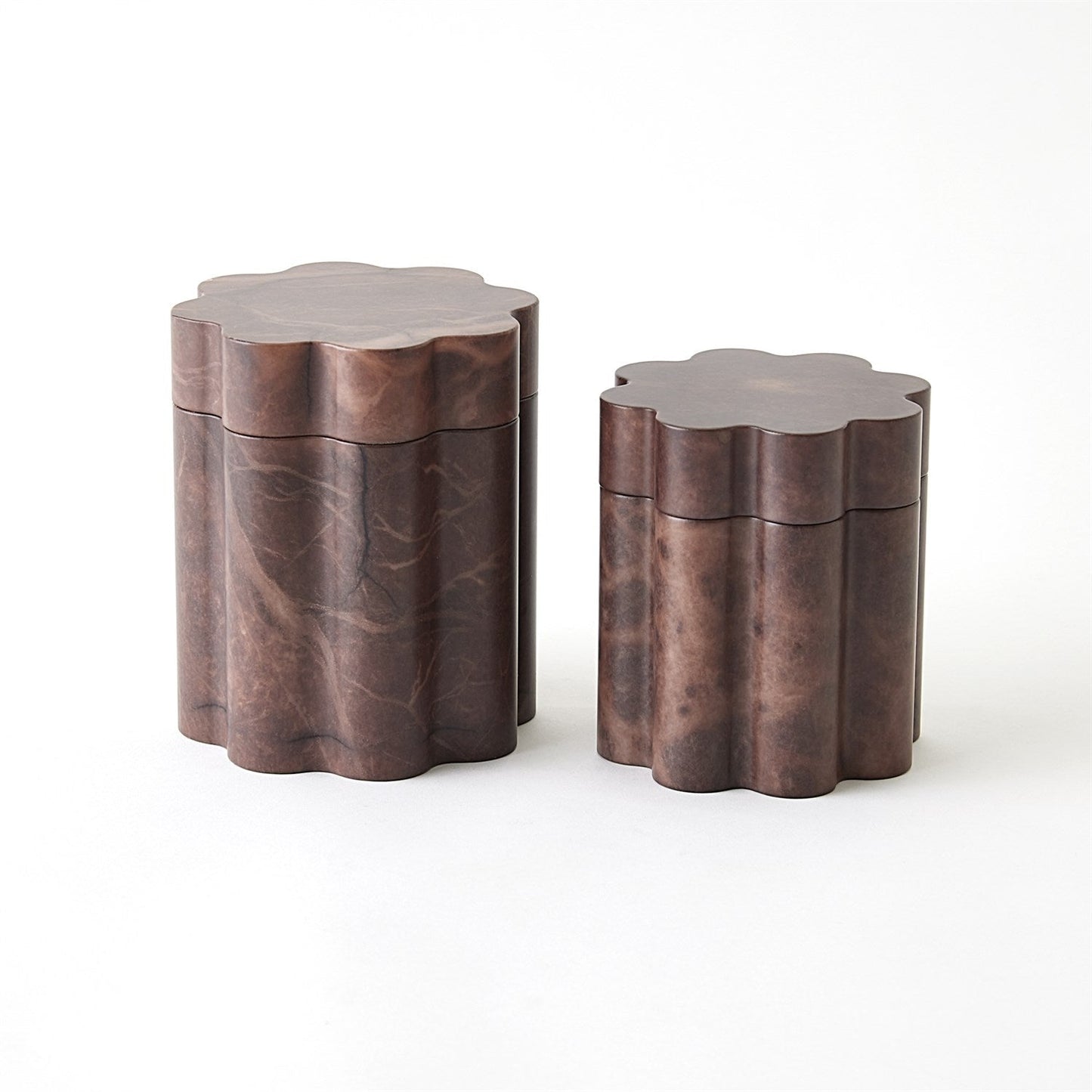 Cumulus Alabaster Tall Boxes - Chocolate
