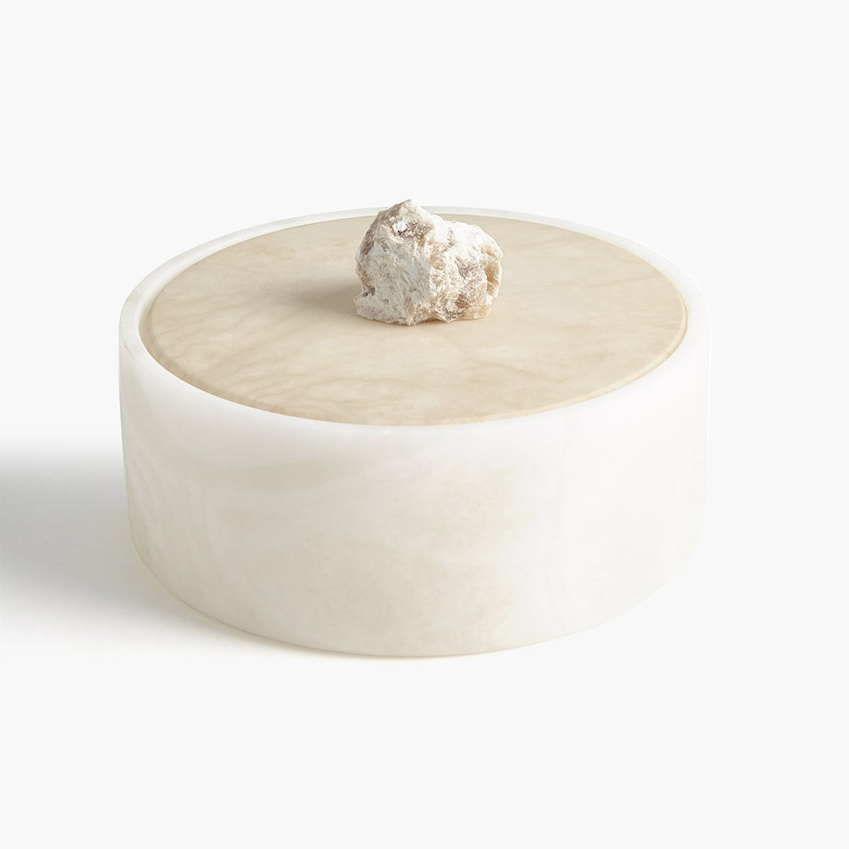 Alabaster Round Box