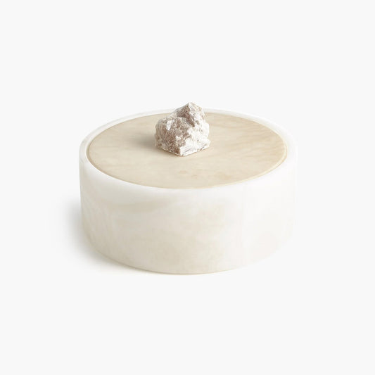 Alabaster Round Box