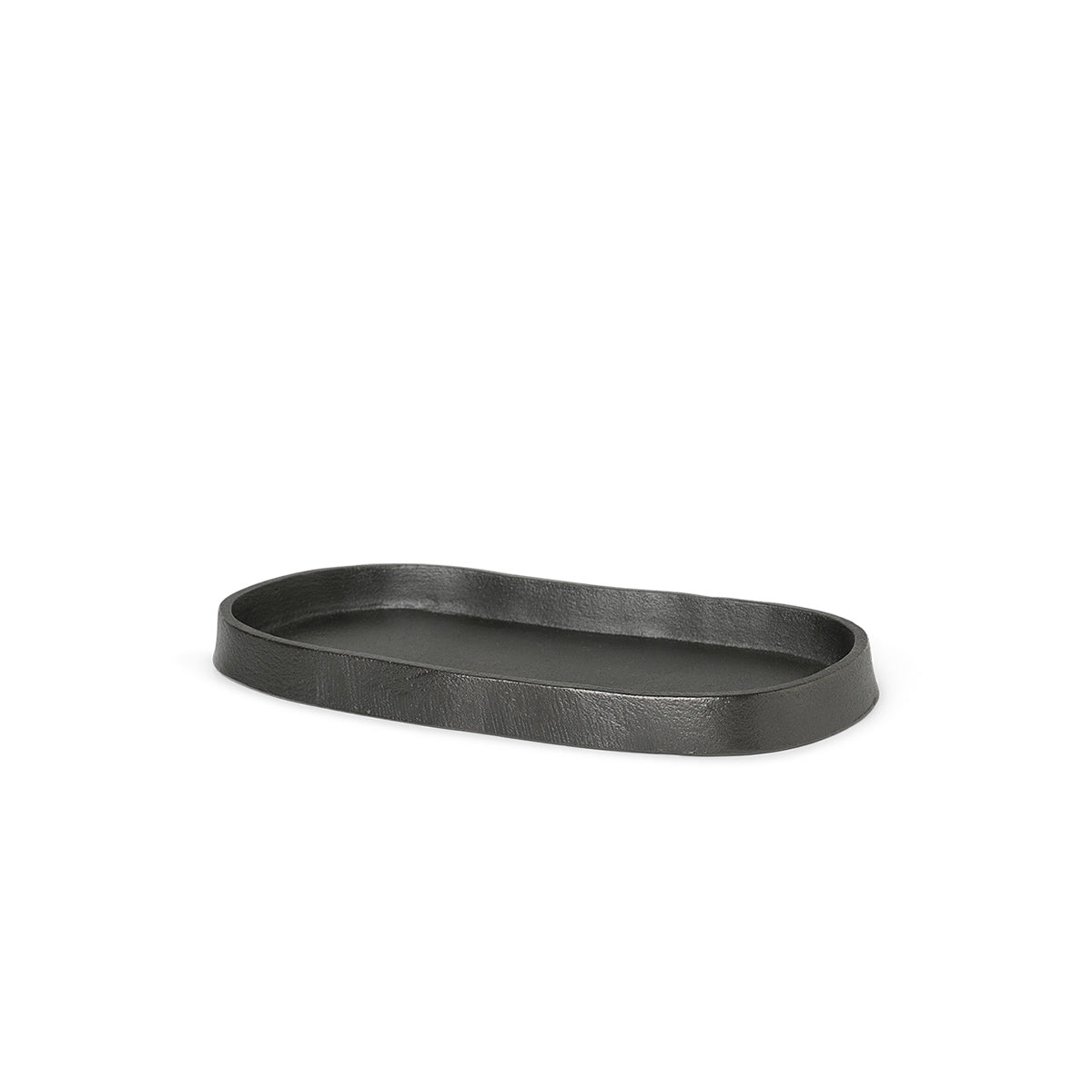 Tray - Oval - Blackened Aluminium